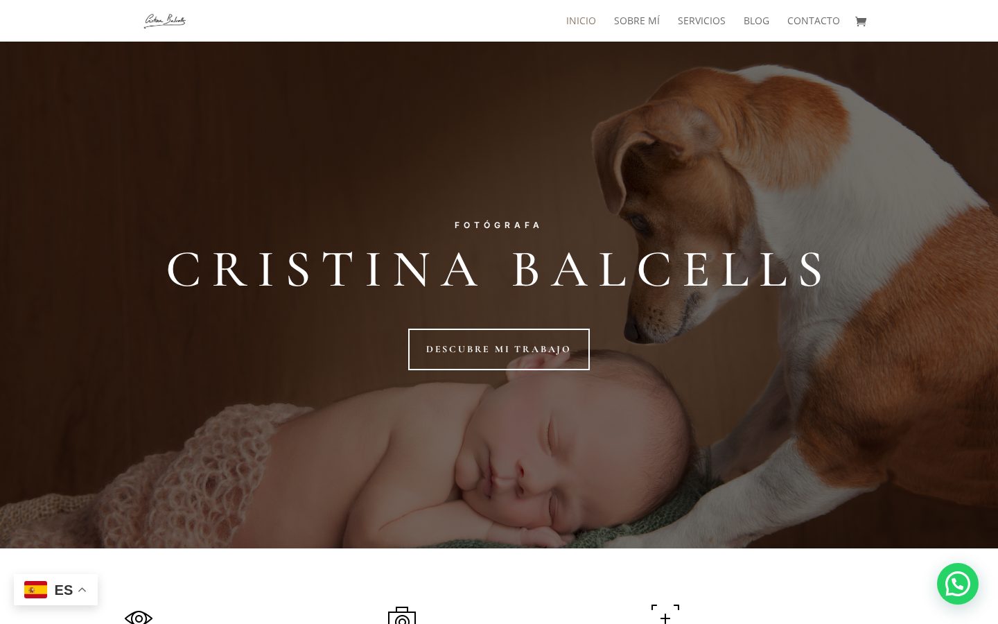 Portada de la web de Cristina Balcells