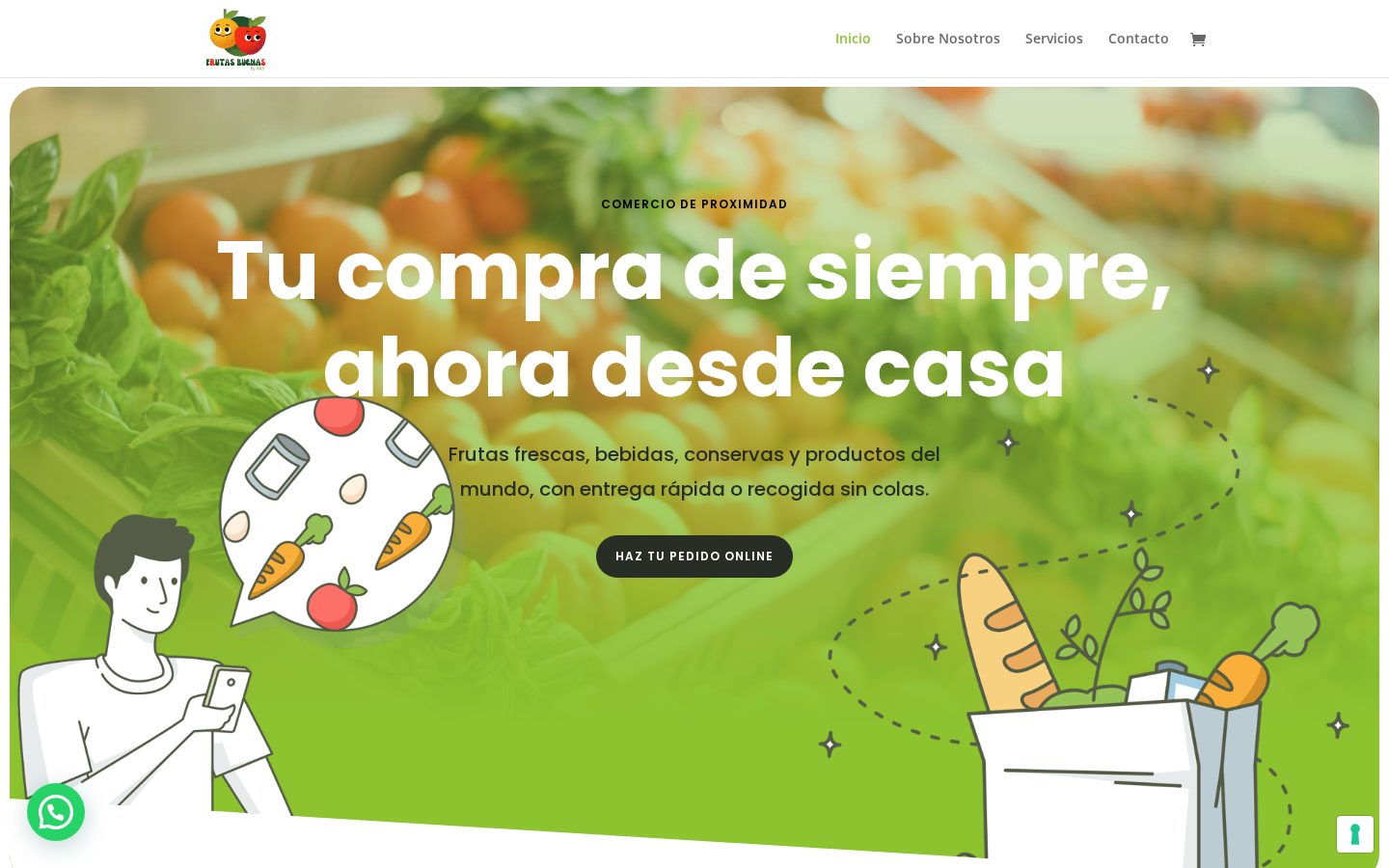 Portada de la web de Frutas Buenas