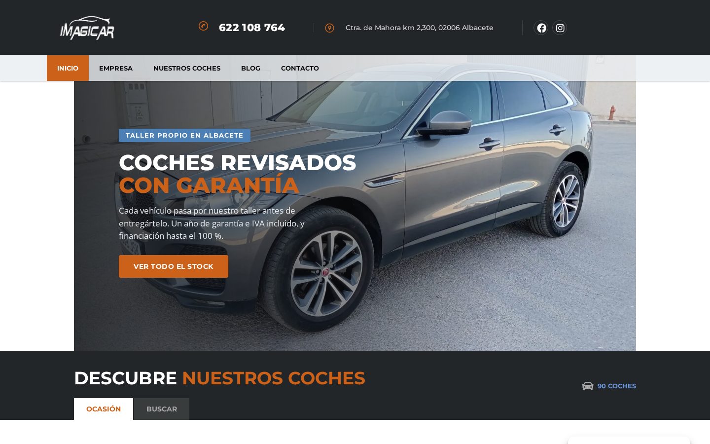 Portada de la web de Imagicar