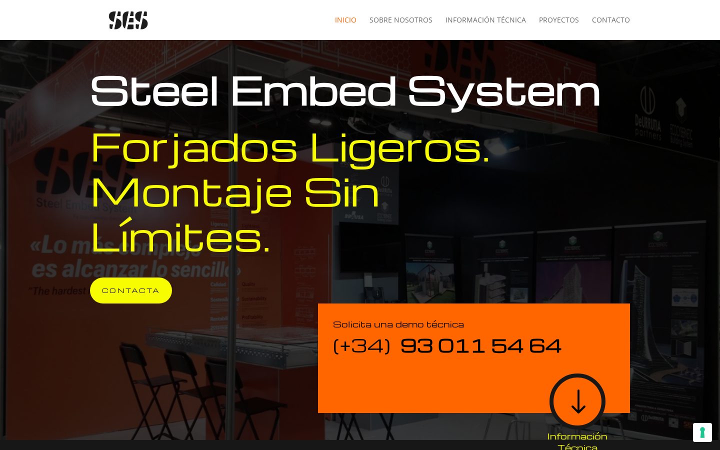 Portada de la web de SES Systems