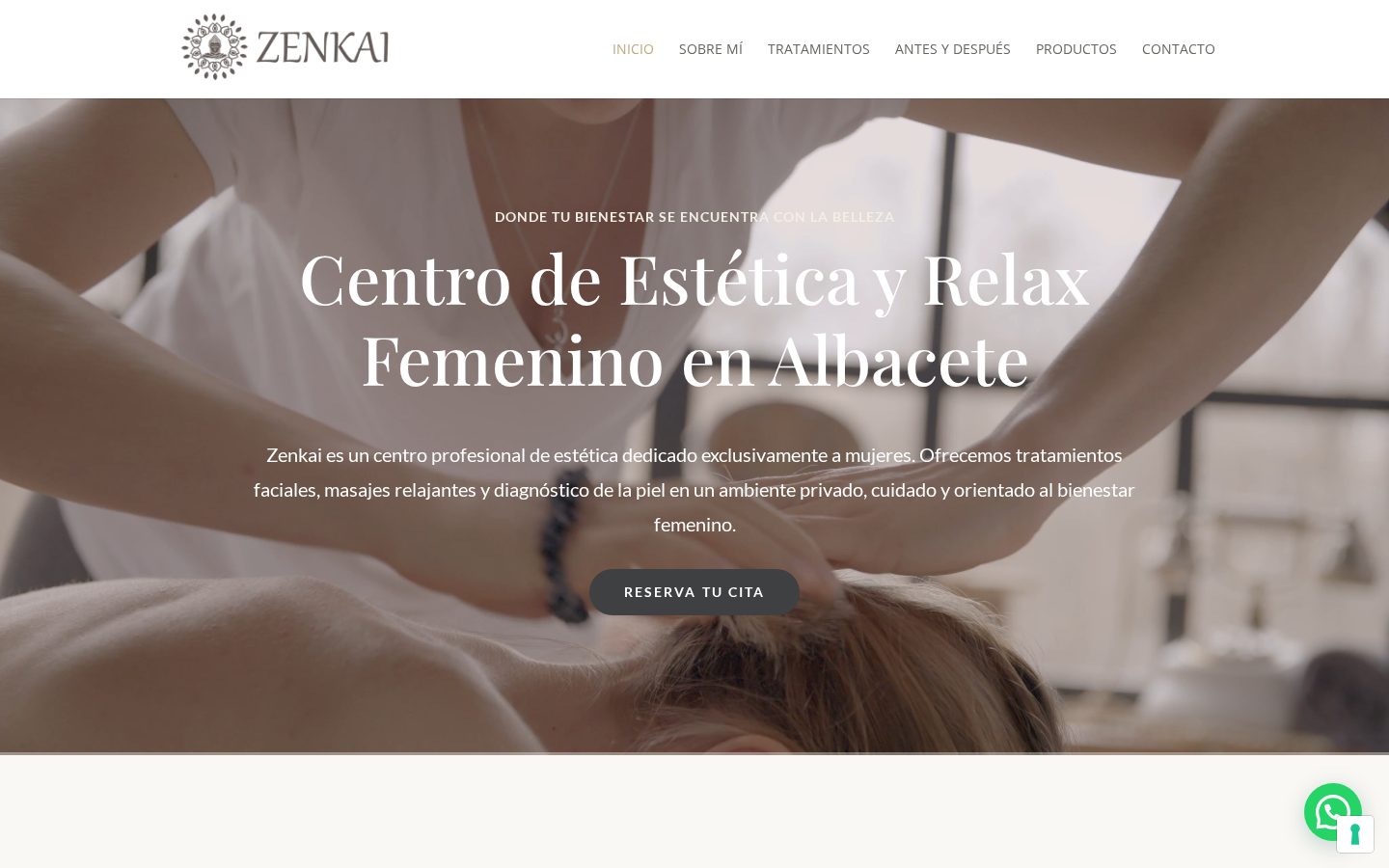 Portada de la web de Zenkai